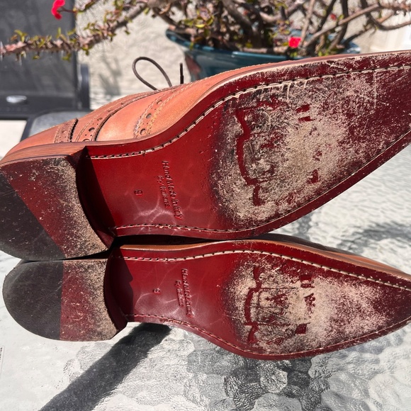 Tan Wing-tip shoes size 9 1/2 main image 10